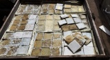 CRATE OF 72 BOXES OF WHITE SPARKLY TILES