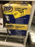 4 NEW ZEP HAND SANITIZER DISPENSERS WITH AD BOARDS