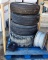 PALLET OF 4 TIRES AND RIM NEW ST235/80R16 123/119L