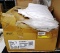 BOX OF 24 NEW STANDARD TEXTILES QUEEN CONTOURED WHITE SHEETS