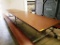 FAUX WOOD FINISH FOLDING/ROLLING PICNIC / LUNCH TABLES WITH BENCHES