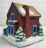 4 USED ACCENTS UNLIMITED CHRISTMAS VILLAGE HOUSES