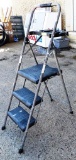 USED WERNER STEP LADDER WITH WORK TRAY