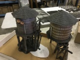 2 USED MODEL RAILROAD WATER TOWERS FOR PARTS OR REPAIR