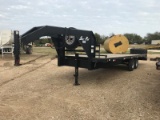 *2011 Sure Pull 8' wide 25' Flatbed Trailer, Black