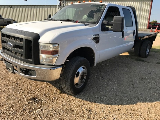 *2010 Ford F350 Crew Cab 4x4 Truck w/Flatbed