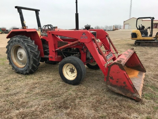 Massey Ferguson 231 W232 Loader And 6 Bucket Farm Equipment And Machinery Tractors 2wd Tractors