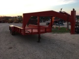 *1986 16ft Gooseneck Utility Trailer