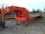 *2005 40' Tophat Flatbed Trailer w/5' Dove Tail