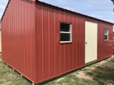 Red 12'x20' Portable Building