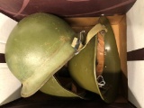 Box of Army Helmets