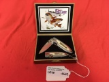 Texas Fish&Game Collection Box w/2Knives
