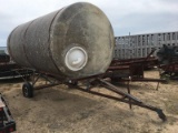 Red Ewald Stand Up Tank on Trailer