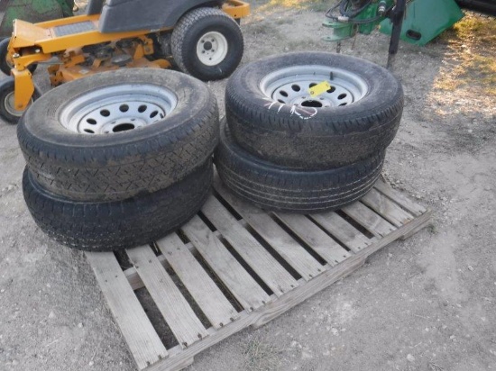 4pc ST225-75R15 Tires