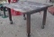 Metal Work Table on Wheels