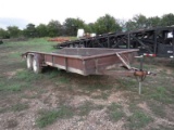 18ft Steel Trailer w/ Wood Floor *NO TITLE*