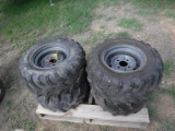 4pc. 25x10-12 Solid UTV Tires