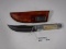 Custom Damascus Knife W/6.5in Blade