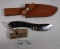 D2 Black Micarte Colorado Knife 4in Blade w/Sheath