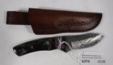 Custom Damascus Knife w/4in Blade