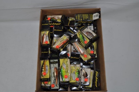 60pc Fred Arbogast Wooden Crank Baits