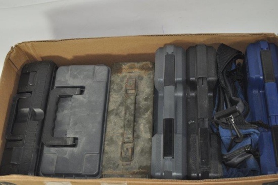 Box Lot of Pistol Cases