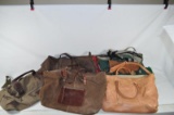 15pc Asst bags mostly leather