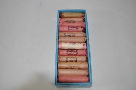 Approx. 22rolls of Wheat and Lincoln Head Pennies