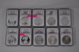 10pc. Liberty Silver Dollar Coins