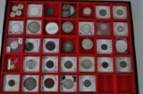 Asst US coins,half dollars,nickels,quarters