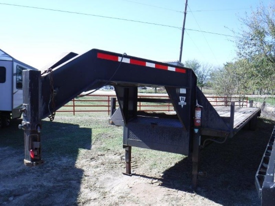 *1999 PJ 24' Flatbed Gooseneck Trailer