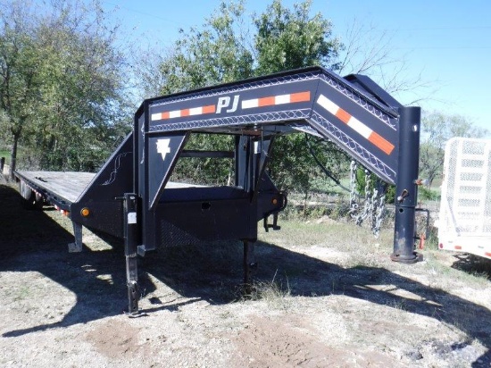 PJ 40'x102" Gooseneck Flatbed Trailer