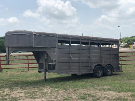 1995 6'x16' S&H Stock Trailer **no title**