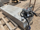 Diamond Plate Fuel tank w/electric pump