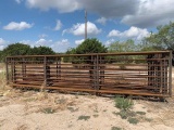 Set of 10 Self Standing Cattle Panels w/swing gate