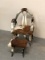 Cowhide & Horn Chair w/Foot Stool