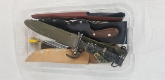 Box of Knives and Bayonet