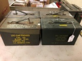 4pc Vintage Military Ammo Boxes