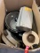 Box Lot of Vacuum Sealer, Pots, Pans, Butcher Room