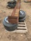 Trailer Tires w/Caps & Metal Fenders P205/75R15