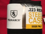 100rds .223 55gr FMJ in Carrying Case