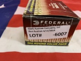 100rds Federal 223rem 55gr FMJ