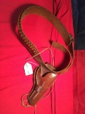 Leather Pistol Holster and Belt