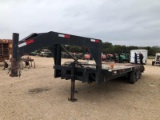 20' Equipment Trailer w/Dovetail & Fold Up Ramps