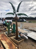 8' Palm Tree, Corona Sign,  Peacock