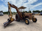 Hesston 80-66 Diesel Tractor w/Side Boom Shredder