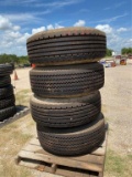 4pc 385/65R22.5 Tires