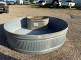 Large Round Galvanized Water Trough