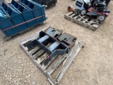 Pallet of Kubota Weights & Weight Rack