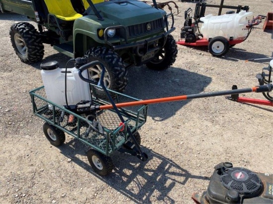 Yard Cart, Sprayer, & Pole Saw